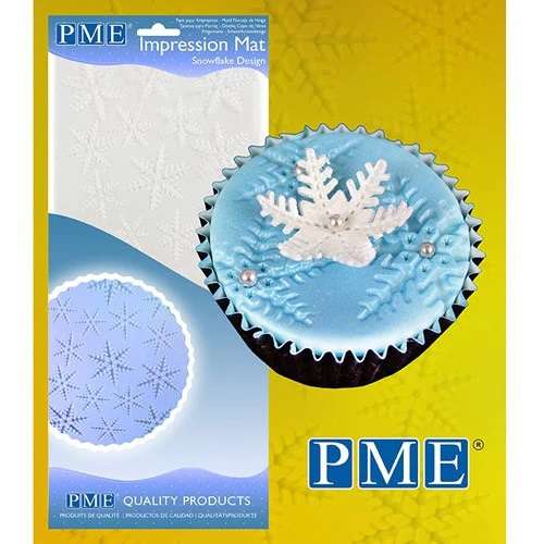 PME Snowflake Design Impression Mat - Click Image to Close